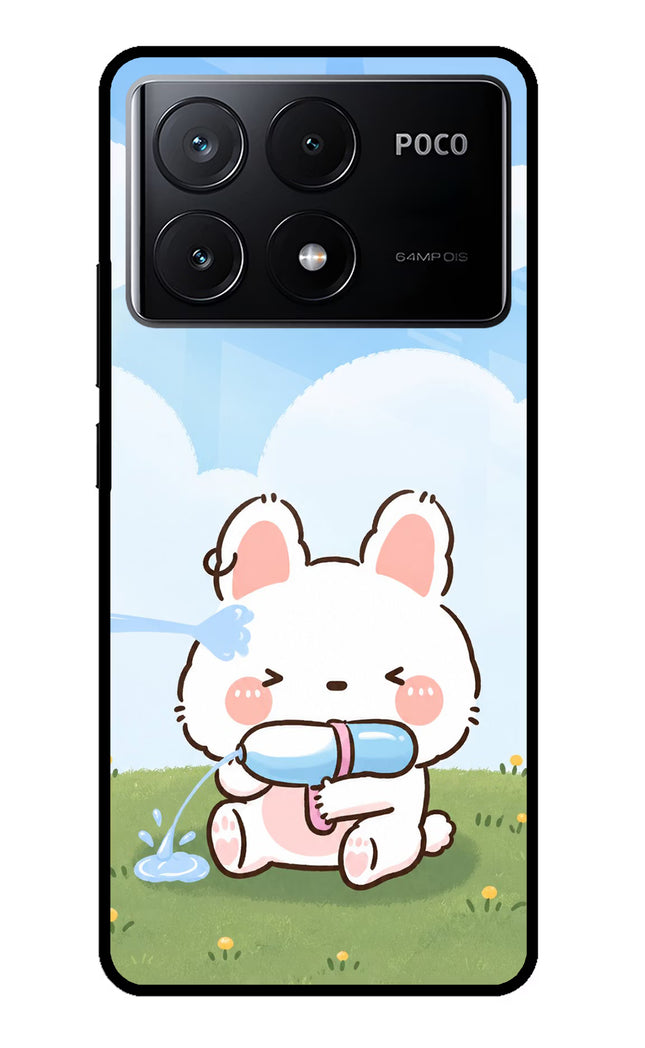 Bunny Treat Poco X6 Pro Glass Case