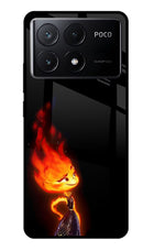 Ember Flame Poco X6 Pro Glass Case