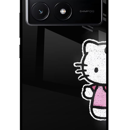 Kitty Charm Poco X6 Pro Glass Case