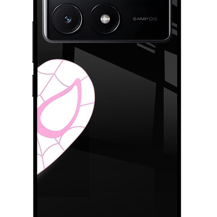 Gwen Mask Poco X6 Pro Glass Case Back Cover by Casekaro