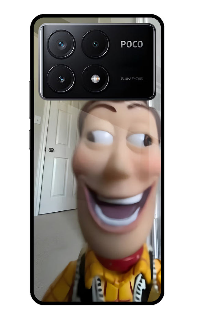 Side Eye Woody Poco X6 Pro Glass Case