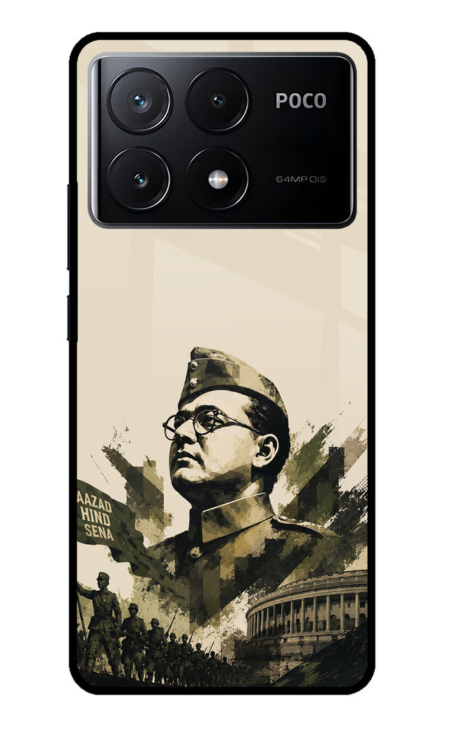 Netaji Rising Poco X6 Pro Glass Case