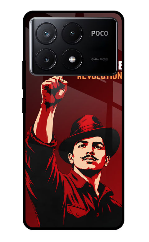 Bhagat Singh Revolution Poco X6 Pro Glass Case