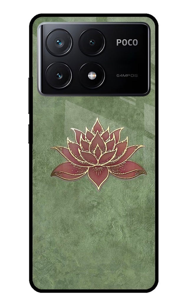 Lotus Grace Poco X6 Pro Glass Case