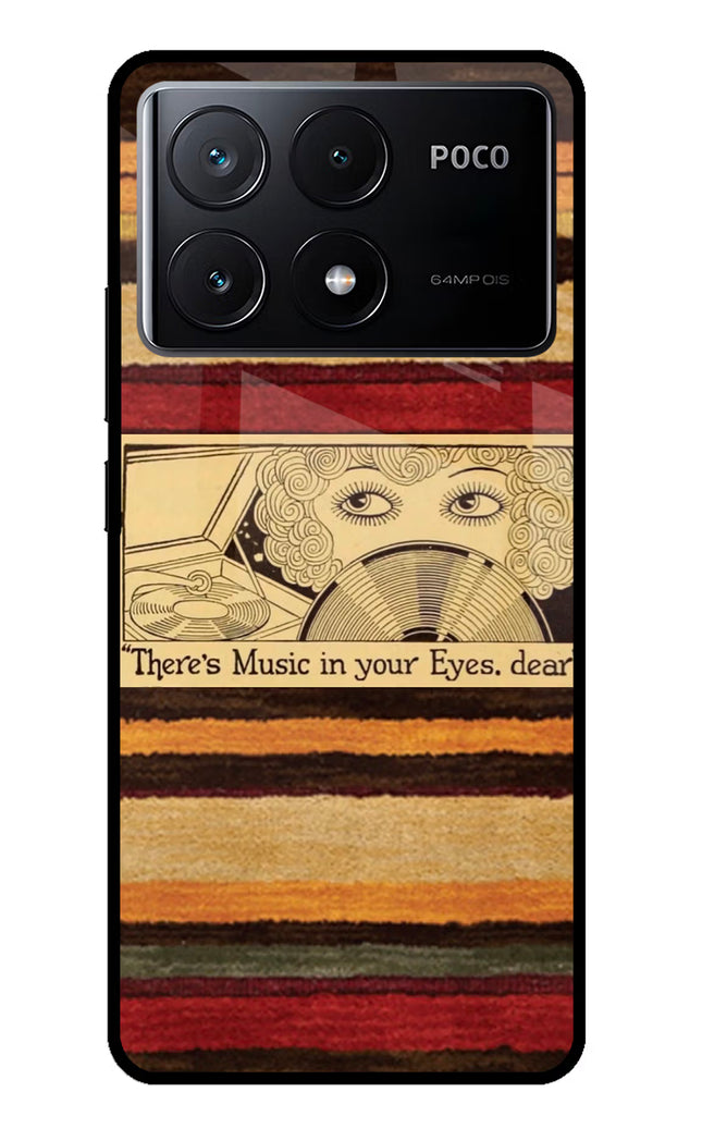 Vinyl Stripes Poco X6 Pro Glass Case