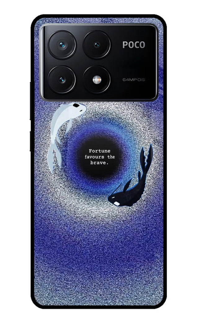 Dark Koi Poco X6 Pro Glass Case
