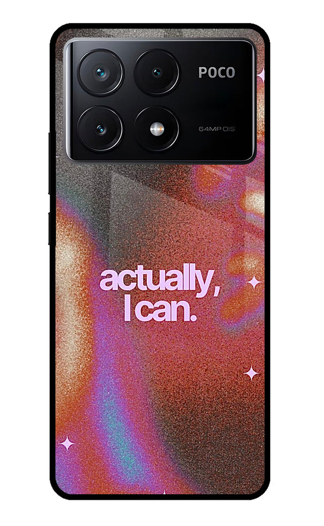 Pink Aura Poco X6 Pro Glass Case