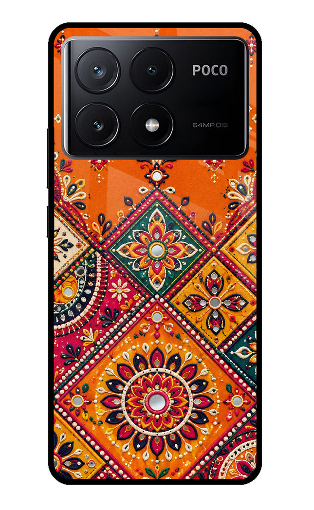 Kutch Glow Poco X6 Pro Glass Case