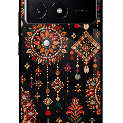 Boho Noir Poco X6 Pro Glass Case