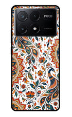 White Mayura Poco X6 Pro Glass Case