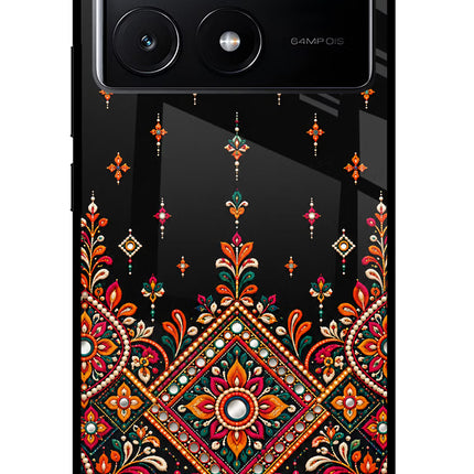 Noir Mehfil Poco X6 Pro Glass Case