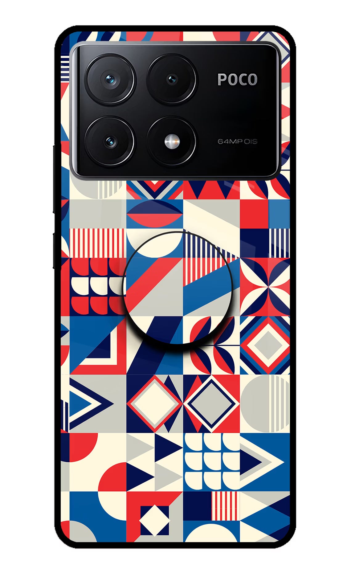 Colorful Pattern Poco X6 Pro Pop Case by Casekaro