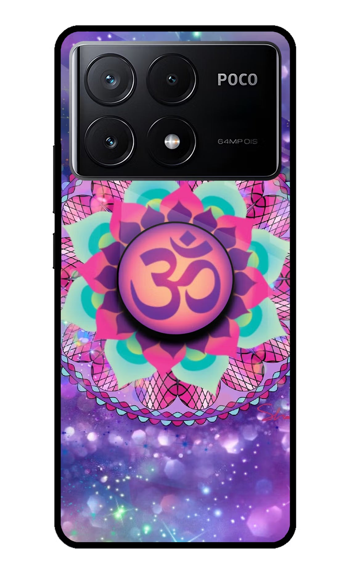 Om Purple Poco X6 Pro Pop Case by Casekaro