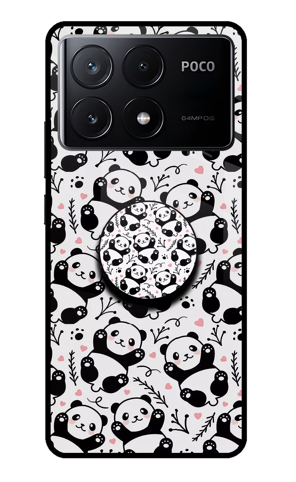 Cute Panda Poco X6 Pro Pop Case by Casekaro