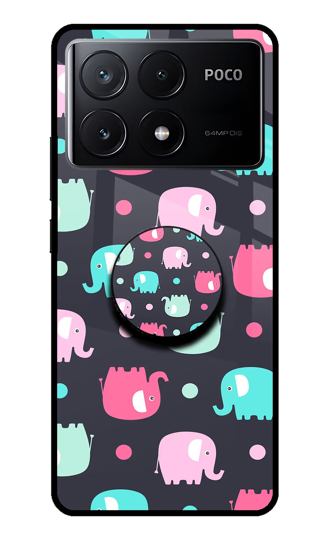 Baby Elephants Poco X6 Pro Pop Case by Casekaro