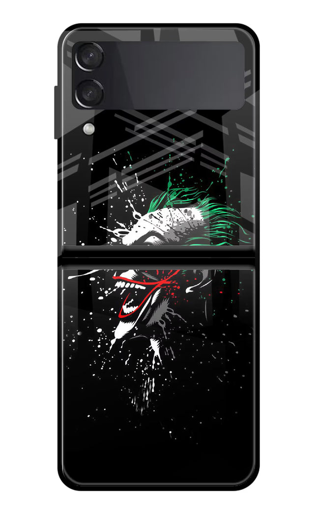 Joker Samsung Galaxy Z Flip3 Glass Case Back Cover by Casekaro