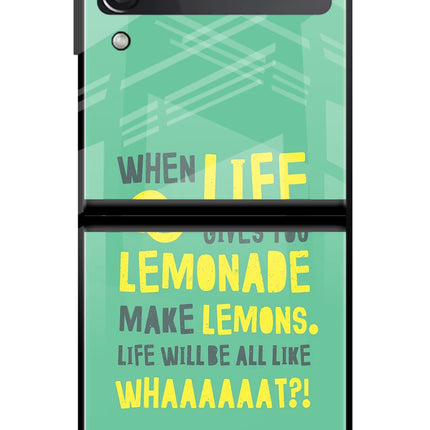 Quote Samsung Galaxy Z Flip3 Glass Case