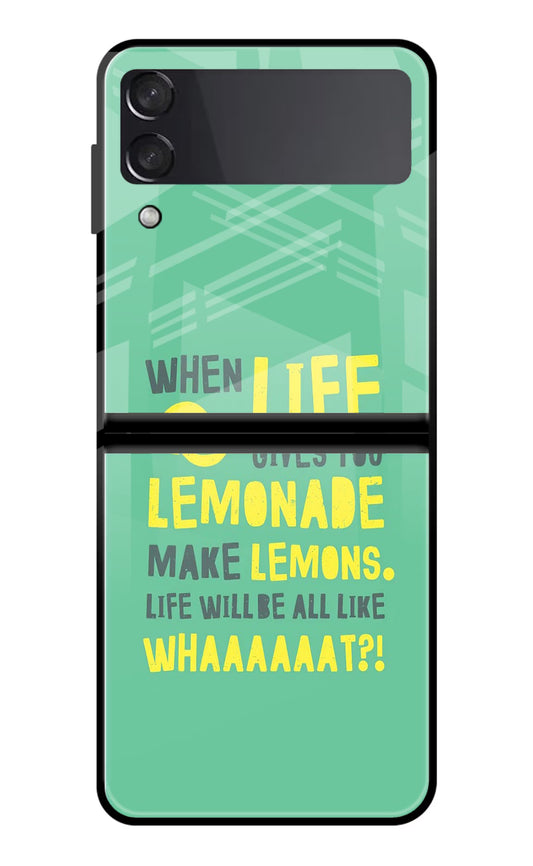 Quote Samsung Galaxy Z Flip3 Glass Case
