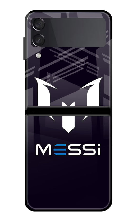 Messi Logo Samsung Galaxy Z Flip3 Glass Case