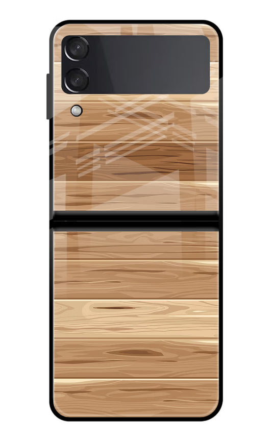 Wooden Vector Samsung Galaxy Z Flip3 Glass Case
