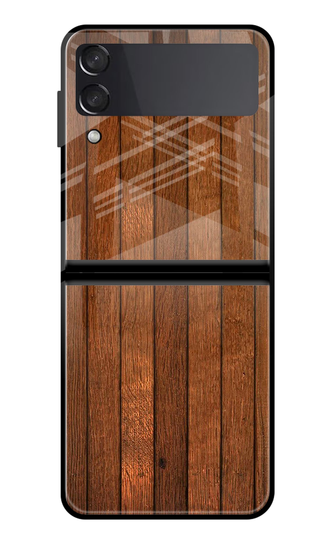 Wooden Artwork Bands Samsung Galaxy Z Flip3 Back Cover