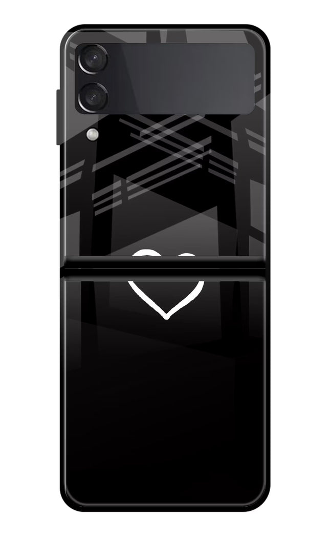 Heart Samsung Galaxy Z Flip3 Glass Case