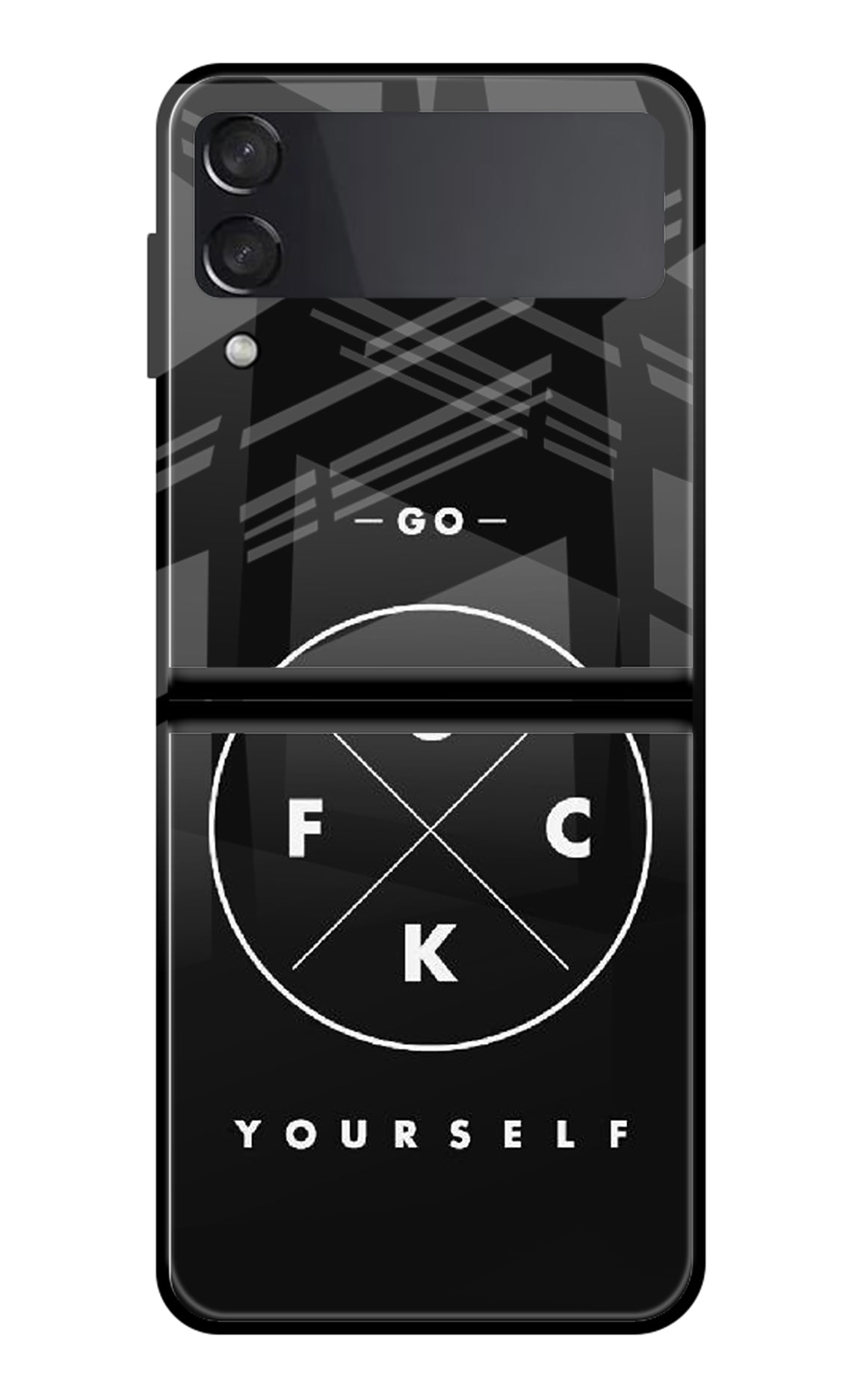 Go Fuck Yourself Samsung Galaxy Z Flip3 Back Cover