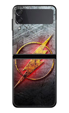 Flash Samsung Galaxy Z Flip3 Glass Case Back Cover by Casekaro