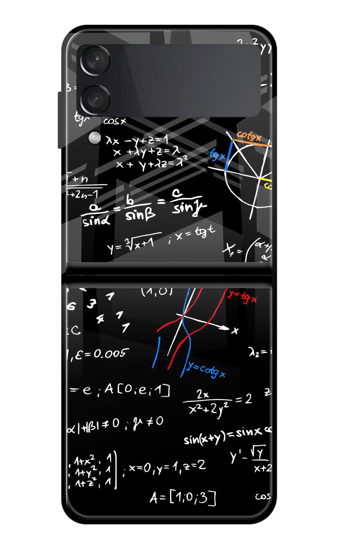 Mathematics Formula Samsung Galaxy Z Flip3 Glass Case