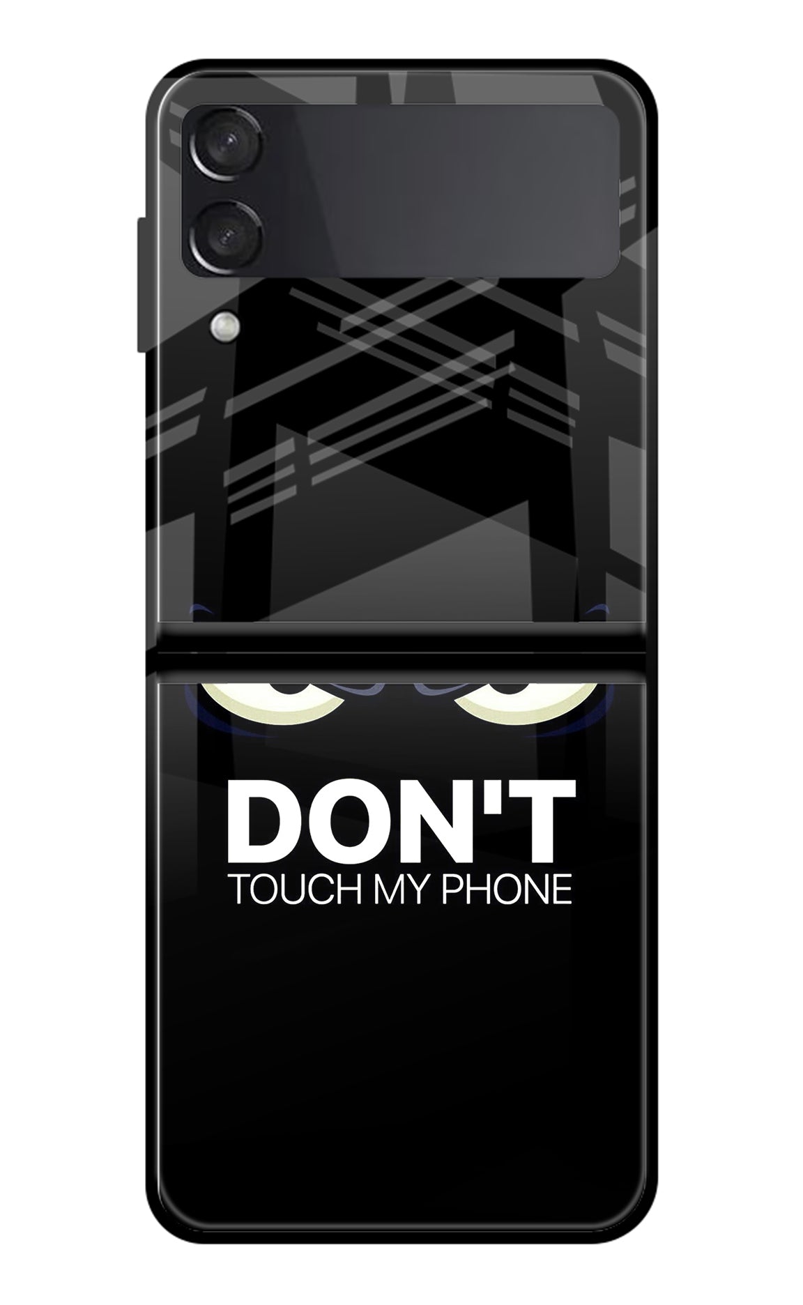 Don'T Touch My Phone Samsung Galaxy Z Flip3 Glass Case