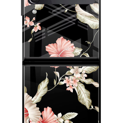 Flowers Samsung Galaxy Z Flip3 Glass Case