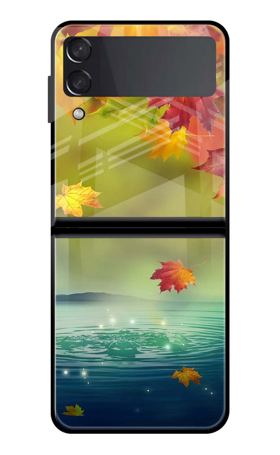 Flowers Samsung Galaxy Z Flip3 Glass Case Back Cover by Casekaro