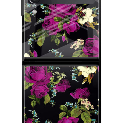 Flowers Samsung Galaxy Z Flip3 Glass Case
