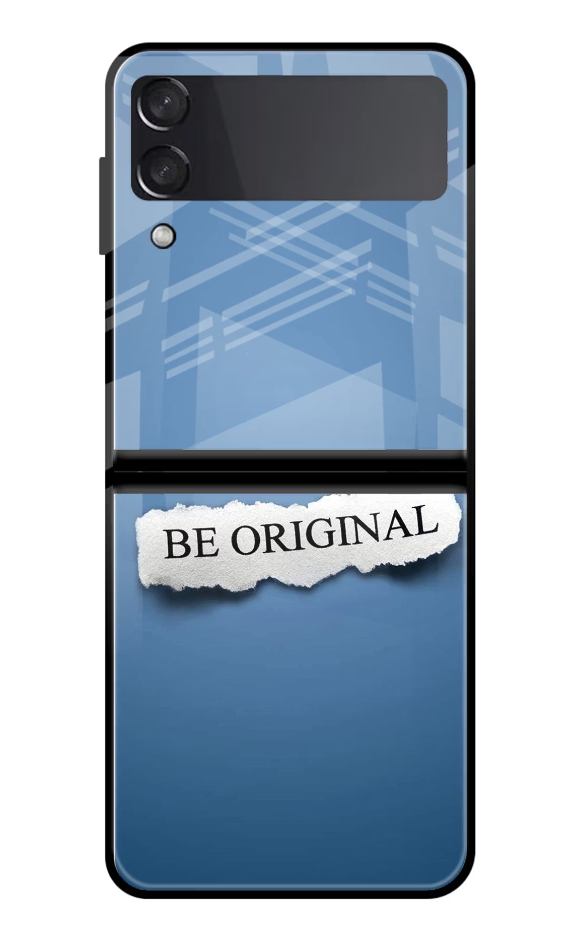 Be Original Samsung Galaxy Z Flip3 Glass Case Back Cover by Casekaro