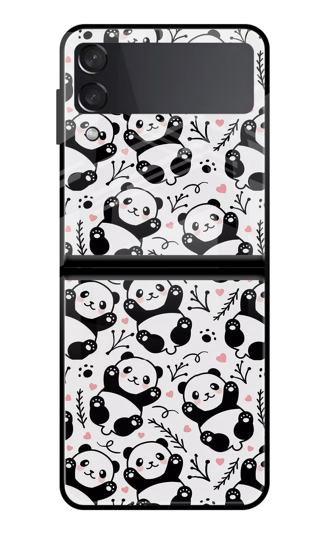 Cute Panda Samsung Galaxy Z Flip3 Back Cover