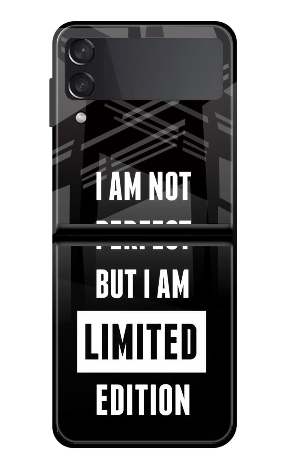 I Am Not Perfect But I Am Limited Edition Samsung Galaxy Z Flip3 Back Cover