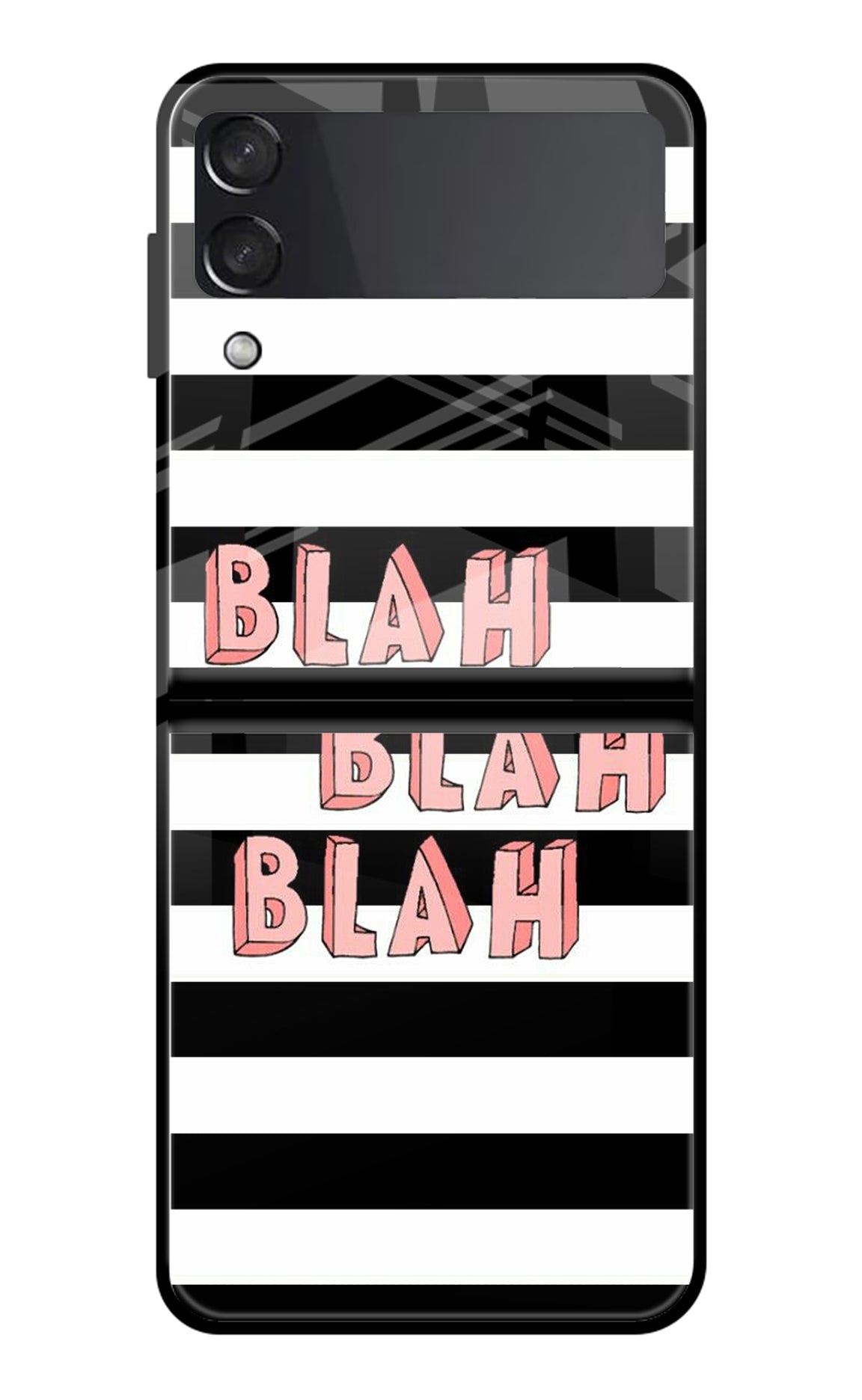 Blah Blah Blah Samsung Galaxy Z Flip3 Back Cover