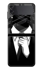 Black Tie Samsung Galaxy Z Flip3 Glass Case