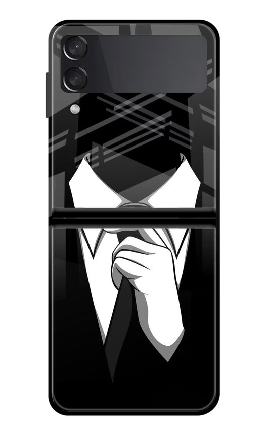 Black Tie Samsung Galaxy Z Flip3 Glass Case