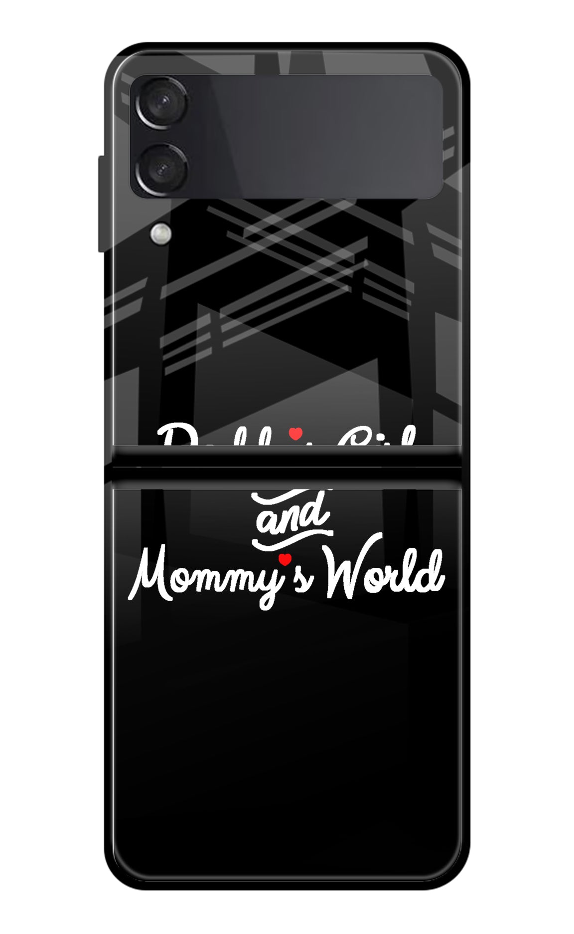 Daddy's Girl and Mommy's World Samsung Galaxy Z Flip3 Glass Case