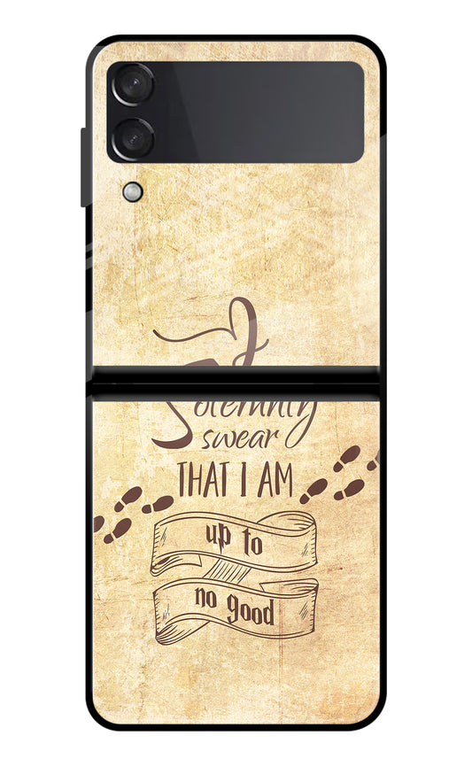 I Solemnly swear that i up to no good Samsung Galaxy Z Flip3 Glass Case