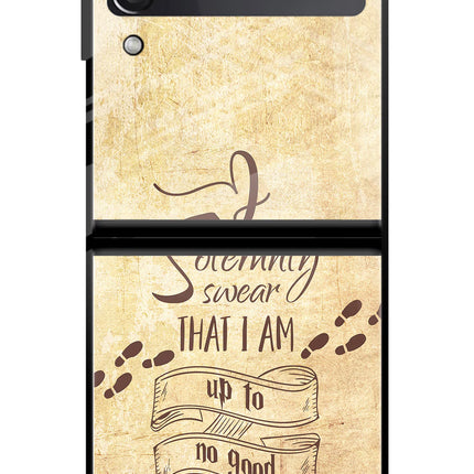 I Solemnly swear that i up to no good Samsung Galaxy Z Flip3 Glass Case