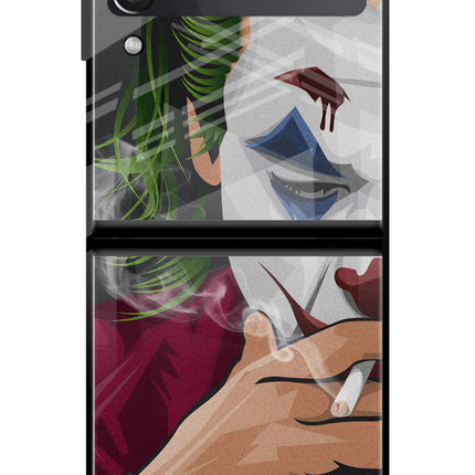 Joker Smoking Samsung Galaxy Z Flip3 Glass Case
