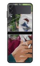 Joker Smoking Samsung Galaxy Z Flip3 Glass Case