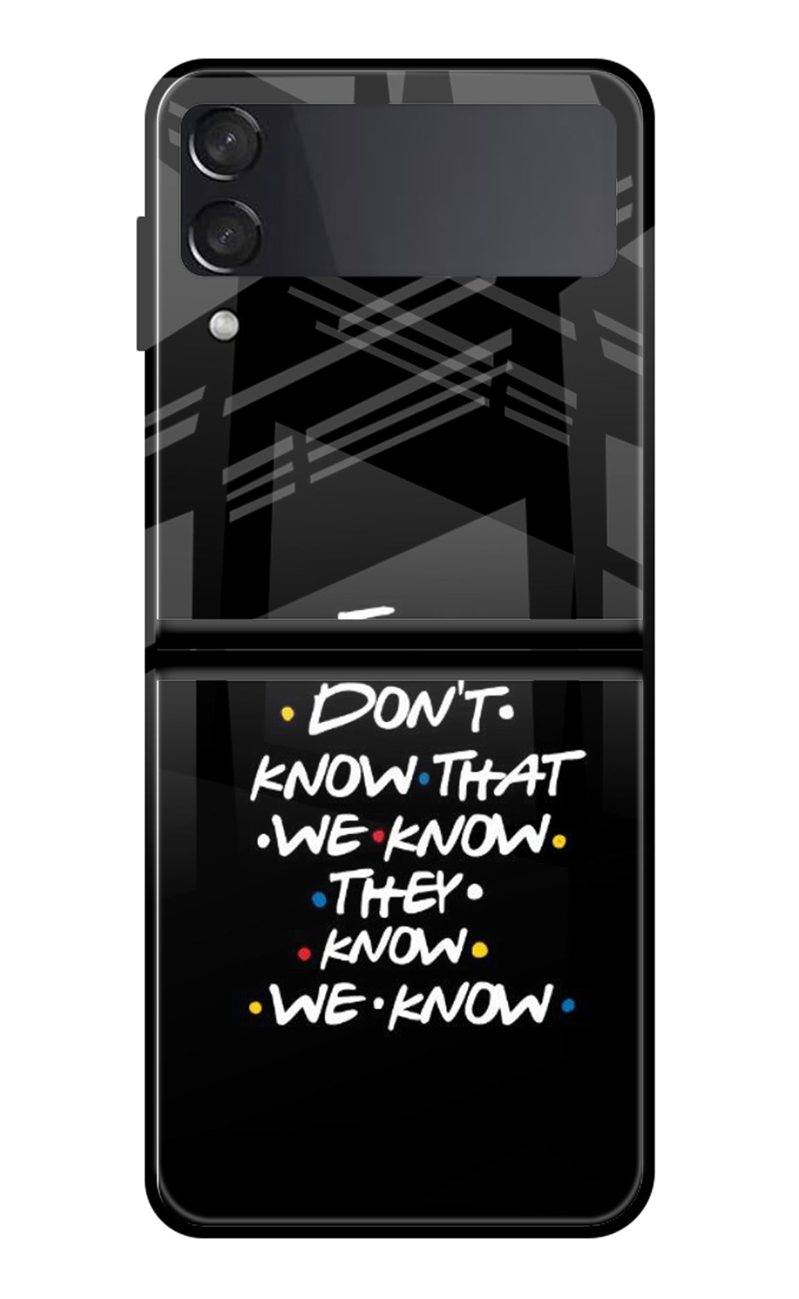 FRIENDS Dialogue Samsung Galaxy Z Flip3 Back Cover