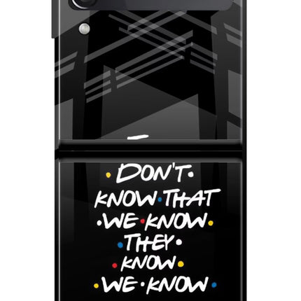 FRIENDS Dialogue Samsung Galaxy Z Flip3 Glass Case