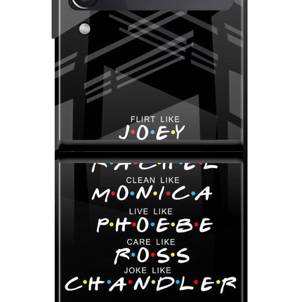 FRIENDS Character Samsung Galaxy Z Flip3 Glass Case