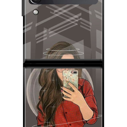 Selfie Queen Samsung Galaxy Z Flip3 Glass Case