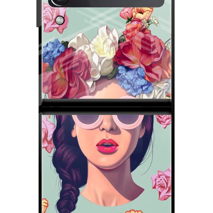 Pretty Girl Samsung Galaxy Z Flip3 Glass Case