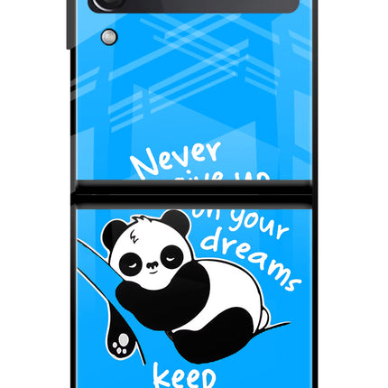 Keep Sleeping Samsung Galaxy Z Flip3 Glass Case